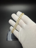 8" 10mm gold over silver moissanite Cuban bracelet, 6.89ctw D VVS1, 33.4g – Ott Family Jewelry (8)