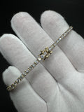 7.5” 14k Yellow Gold 5ctw Lab Diamond Tennis Bracelet 9.4g