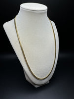 22” 14k Yellow Gold Cuban 4mm 27.4g