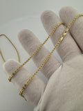 24” 14k Yellow Gold Franco 2mm 4.21g