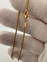 16” 18k Yellow Gold Anchor Chain 2mm 5.32g