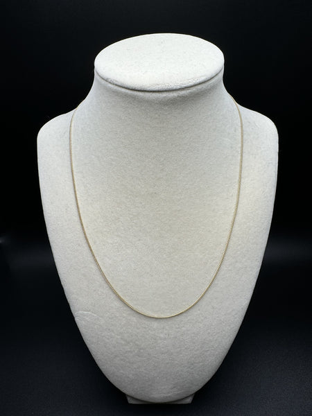 18” 14k Yellow Gold Cuban 1.2mm 1.9g