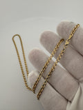 24” 14k Yellow Gold Mariner 3mm 10.5g