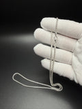 3mm .925 Sterling Silver Rounded Box Chain