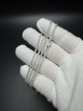 3mm .925 Sterling Silver Rounded Box Chain