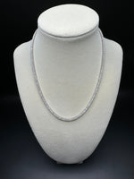 Moissanite Tennis Chains - 2mm (Sterling Silver setting)