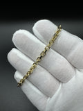 7.25” 14k Yellow Gold Herme$ Bracelet 4.5mm 13.0g