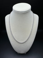 Moissanite Tennis Chains - 2mm (Sterling Silver setting)