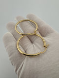 35mm x 2mm 14k Yellow Gold Hoops 3.33g