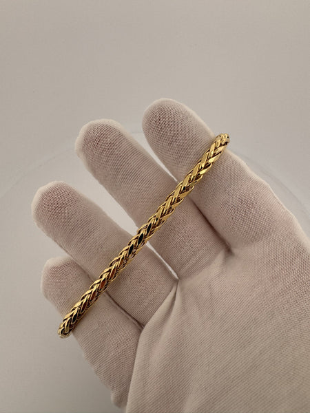 8.5” 14k Yellow Gold Franco 5.5mm 10.7g
