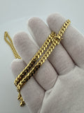 24” 14k Yellow Gold Cuban 5mm 45.9g