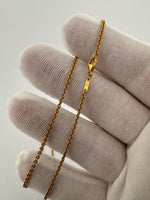 16” 18k Yellow Gold Anchor Chain 2mm 5.32g