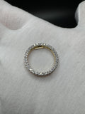 22mm 14k Yellow Gold 1/2ctw F VS/VVS Lab Diamond Circle Slide Pendant 2.0g