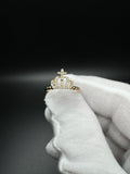 Size 8 14k Yellow Gold Crown Ring 1.7g