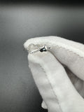 Size 7 10k White Gold Big & Little Heart Ring with Natural Diamonds .9g