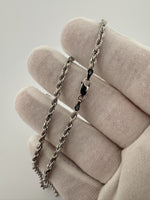 18” 10k White Gold Rope 3mm 4.6g
