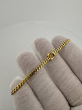 6.75" 10k Yellow Gold Cuban 3mm 5.0g