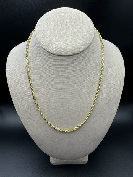 20” 14k Yellow Gold Rope 3.5mm 25.5g