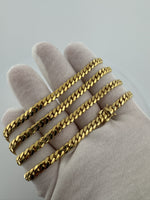 24” 14k Yellow Gold Cuban 5mm 45.9g