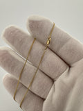 18” 14k Yellow Gold Cuban 1.2mm 1.9g
