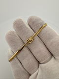 7” 14k Yellow Gold Cuban 3mm 5.8g