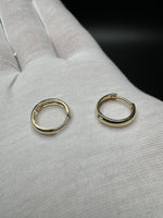 12mm 14k Yellow Gold Huggies 1.4g