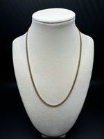 18” 14k Yellow Gold Cuban 3mm 14.2