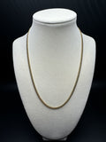 18” 14k Yellow Gold Cuban 3mm 14.2