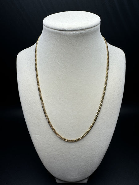 18” 14k Yellow Gold Cuban 3mm 14.2
