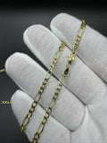 24” 14k Yellow Gold Figaro 3.5mm 4.8g