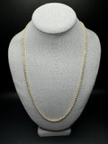 24” 14k Yellow Gold Rope 2.5mm 17.2g