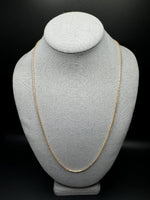 24” 14k Yellow Gold Prism Cut Franco 2mm 14.41g