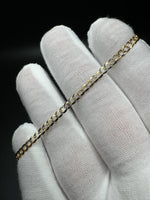 7” 14k Gold Diamond Cut Curb 3mm 2.6g