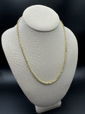 20” 14k Yellow Gold Rope 3.5mm 25.5g