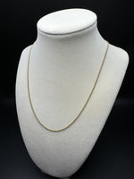 18” 18k Yellow Gold Cuban 1.8mm 1.9g