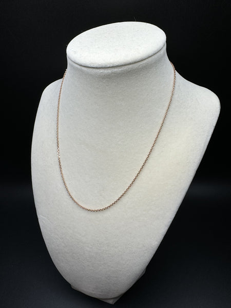 16” 14k Rose Gold Heavy Link 1.5mm 2.46g