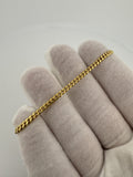 6.75” 10k Yellow Gold Cuban 3mm 5.0g