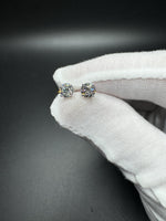 14k White Gold 1.5ctw EGL Certified Lab Diamond Studs