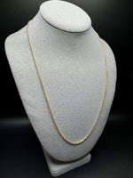 24” 14k Yellow Gold Prism Cut Franco 2mm 14.41g