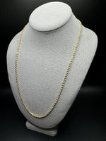 24” 14k Yellow Gold Rope 2.5mm 17.2g