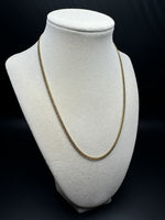 18” 14k Yellow Gold Cuban 3mm 14.2
