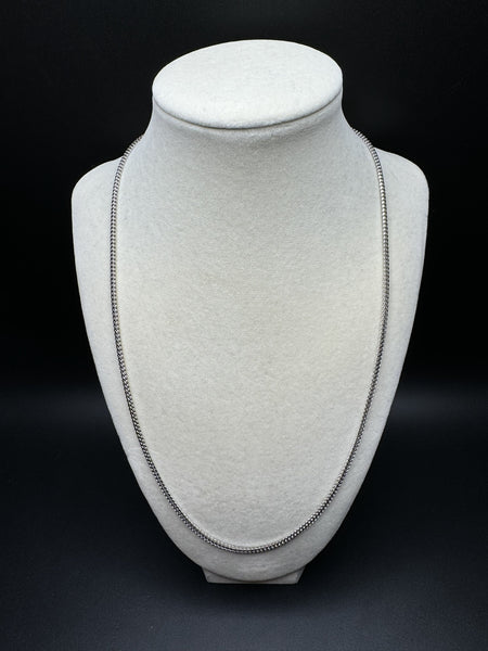 22” 14k White Gold Franco 2.2mm 13.14g