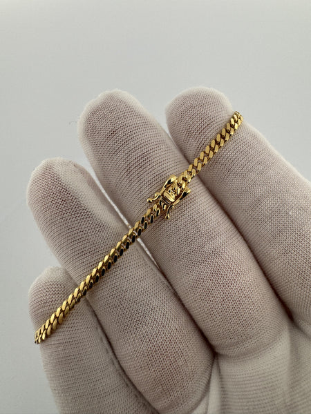 7” 14k Yellow Gold Cuban 3mm 5.8g