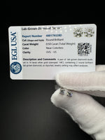 14k White Gold 0.5ctw EGL Certified Lab Diamond Studs