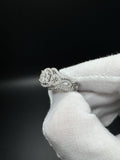 Size 6 14k White Gold 1ctw (1/4ct center) Natural Diamond Engagement Ring 10.42g