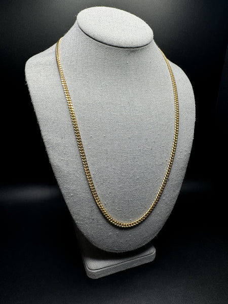 24” 14k Yellow Gold Cuban 4mm 34.7g