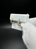 15mm 10k Yellow Gold 1/4ctw Natural Diamond Huggies 1.2g
