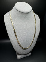 24” 14k Yellow Gold Curb 6mm 20.9g