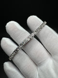 7” 14k White Gold 1/2ctw Si Natural Diamond Fancy Tennis Bracelet 12.0g