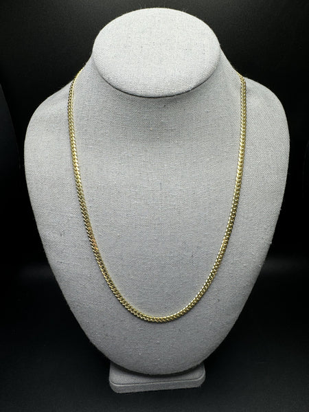 22” 14k Yellow Gold Cuban 4mm 27.0g